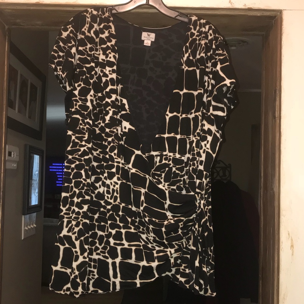 Animal print top size 3X